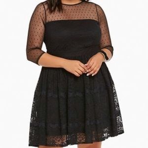 Torrid black lace dress